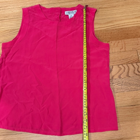 100% Pure Silk Pink Shell - Picture 5 of 6